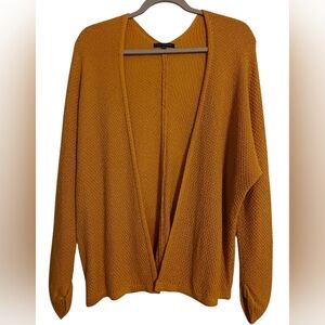 WOMEN'S STACCATO MUSTARD OPEN-FRONT SWEATER SIZE S/M